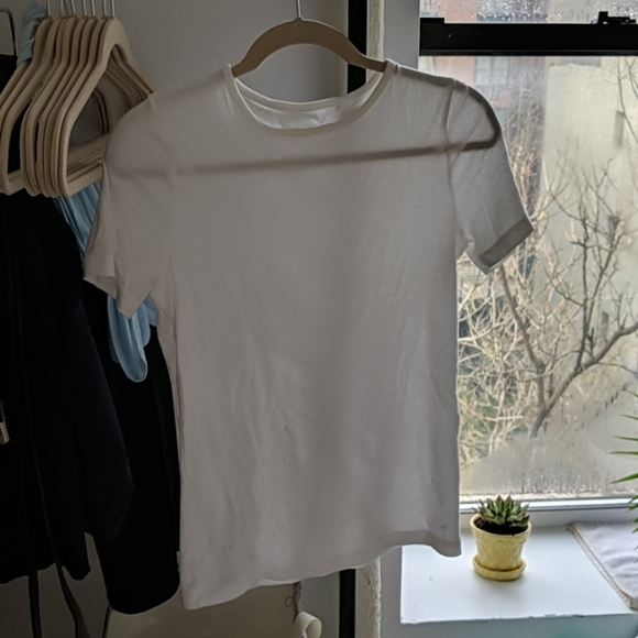 White Cotton Tee - Picture 1 of 3